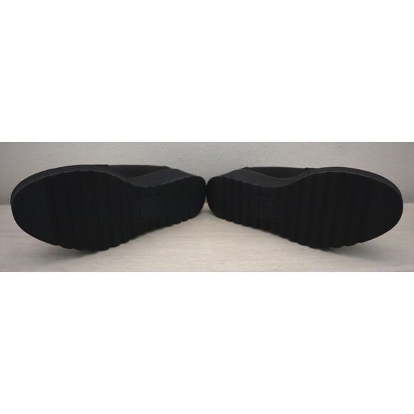 Soul x Naturalizer Women Sz 6M Black Nubuck Leather Josie Platform Loafers - Picture 4 of 11